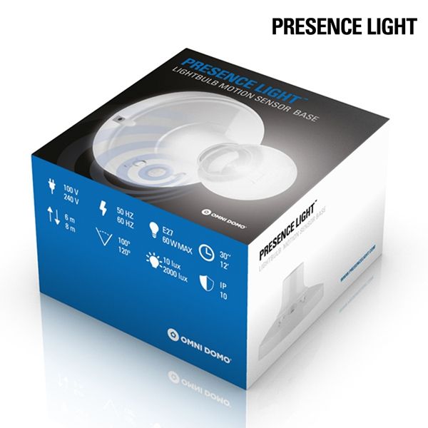 Douille ampoule avec détection de mouvement - LightSensor E27
